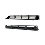 Nanocable Patch Panel 24 Puertos RJ-45 Cat6a 1U Negro